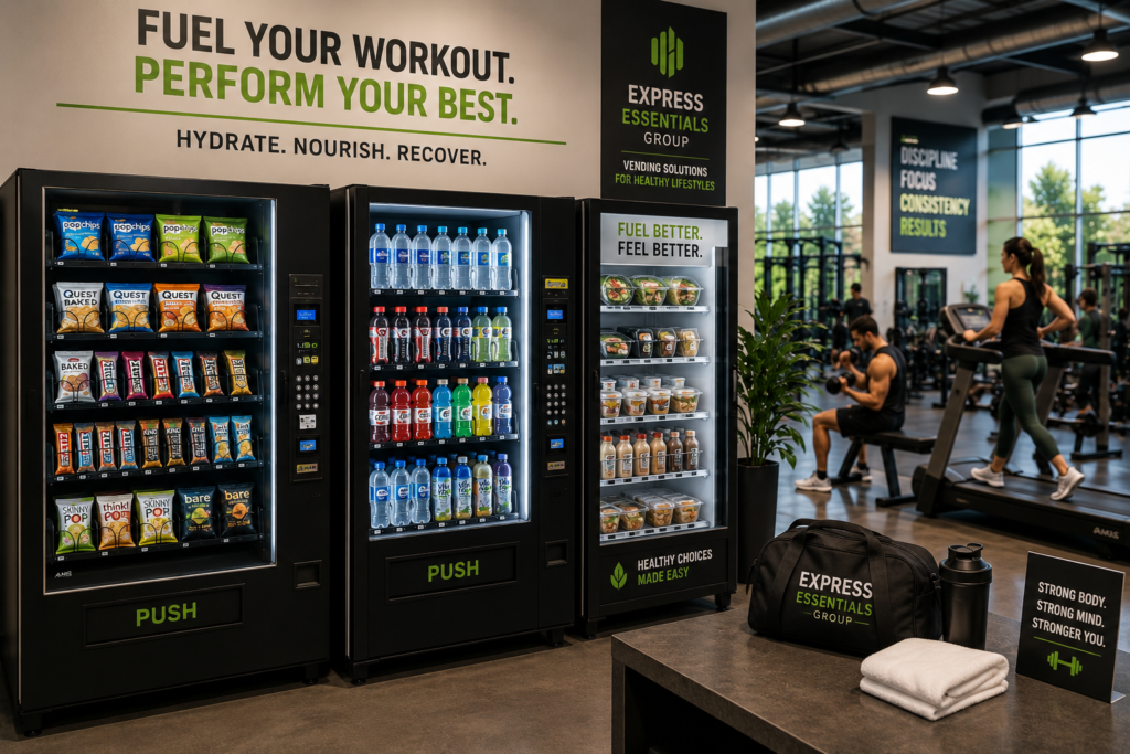 Vending services for fitness centers and gyms in Southwest Florida